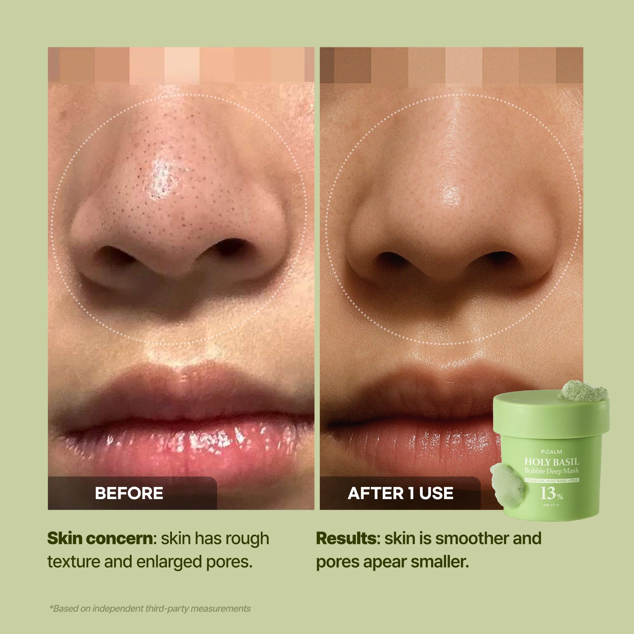 P.CALM All-skin-friendly formula packaging indicating gentle care.