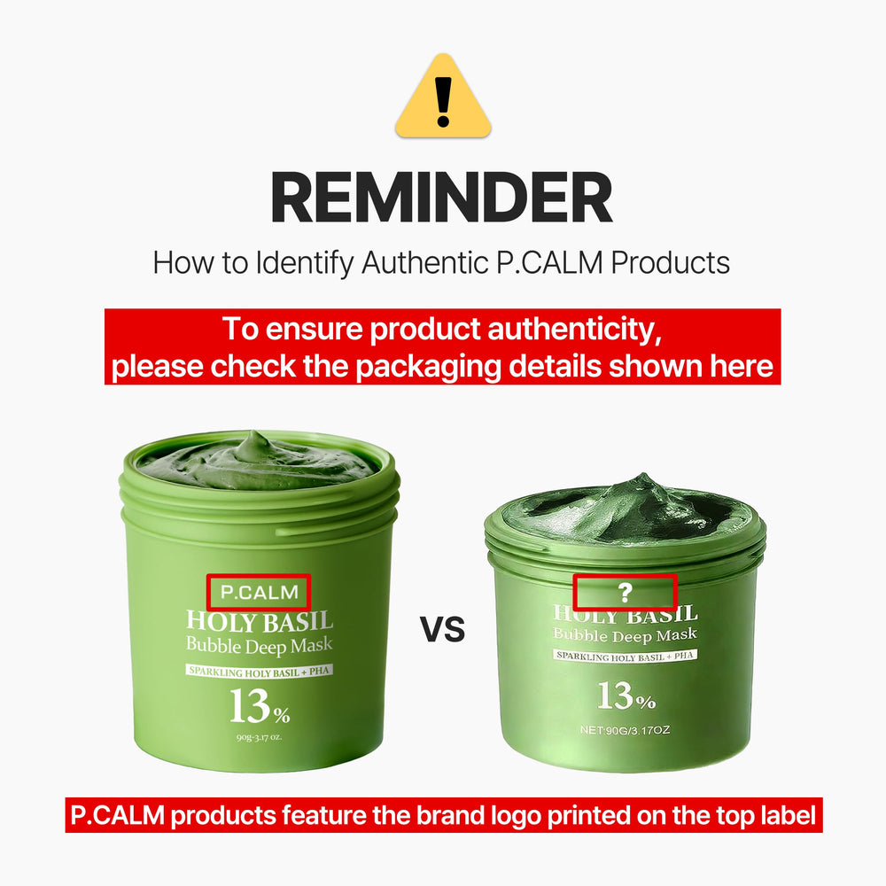 P.CALM Deep cleanse visuals targeting pores and sebum balance.