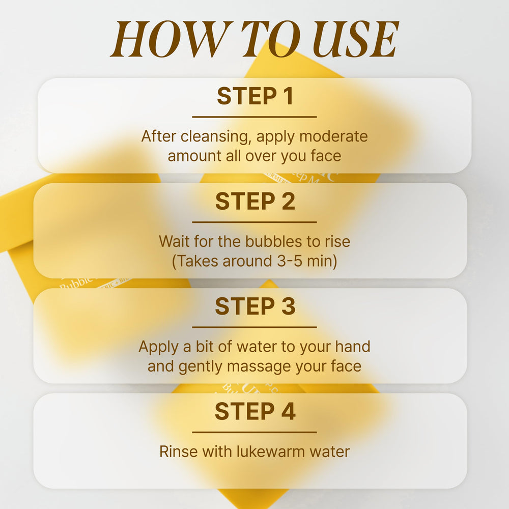 P.CALM Turmeric Bubble Deep Mask ofrece limpieza profunda sin irritación para piel sensible.