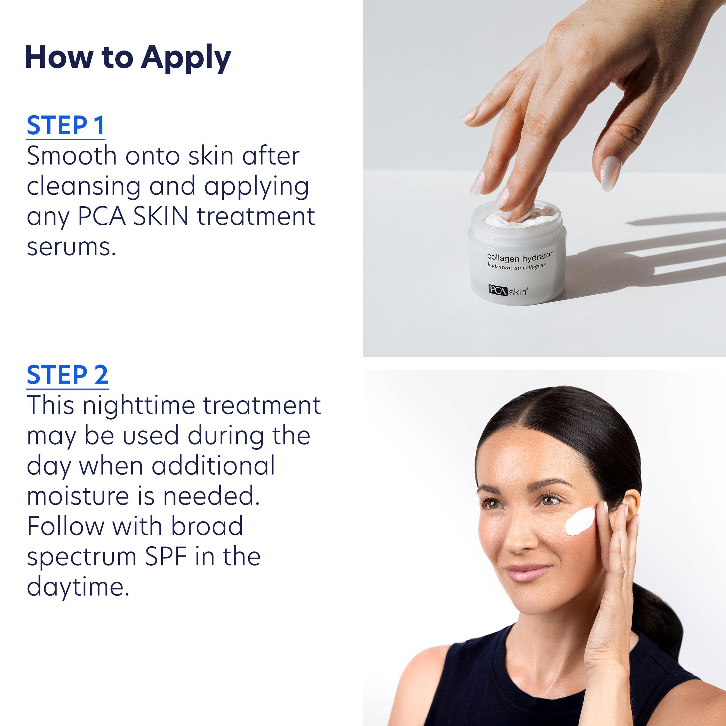 PCA SKIN Collagen Hydrator mature skin close-up texture improves feel.