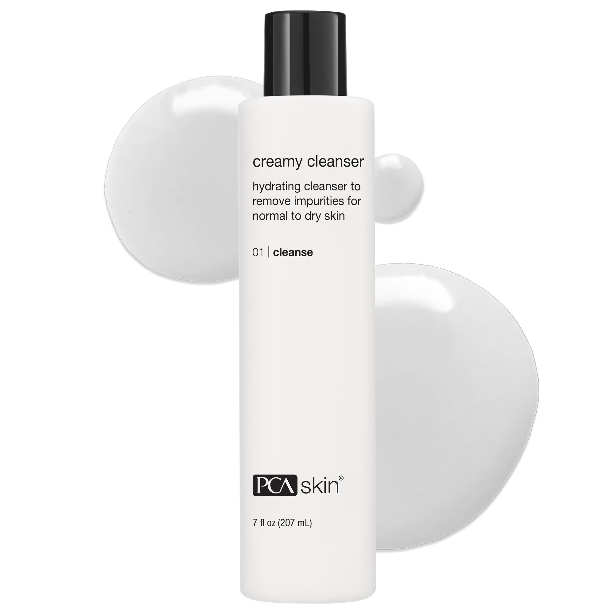 PCA SKIN Creamy Moisturizing Face Cleanser bottle, ideal for gentle cleansing and hydration.