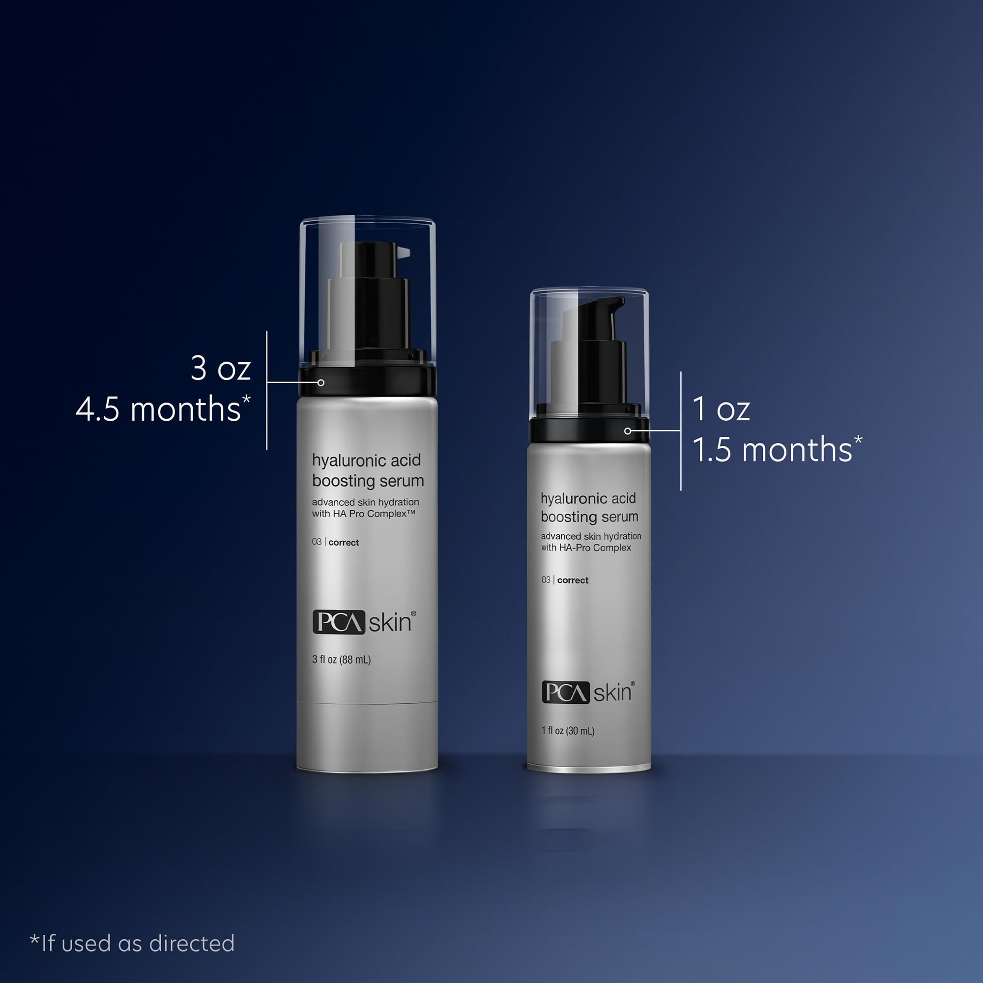 PCA SKIN Hyaluronic Acid Serum packaging on bathroom shelf