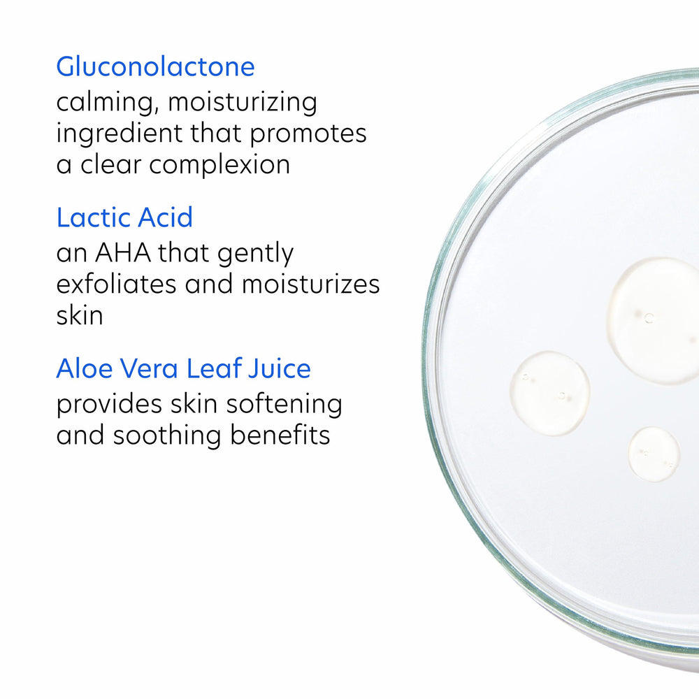 PCA SKIN Hydrating Face Wash application on damp skin promotes balanced cleansing.