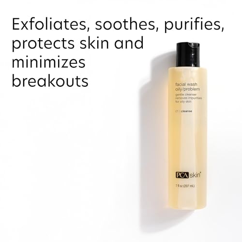 PCA SKIN Hydrating Face Wash foaming-lather showing a gentle cleanse for oily skin.
