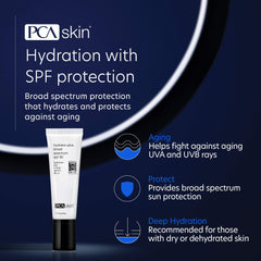 PCA SKIN Hydrator Plus SPF 30 bottle dispensing, easy to use