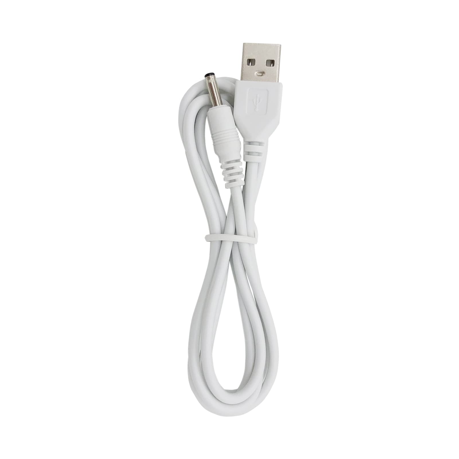 PDEEY USB to DC barrel cable compatible with power banks and car chargers.