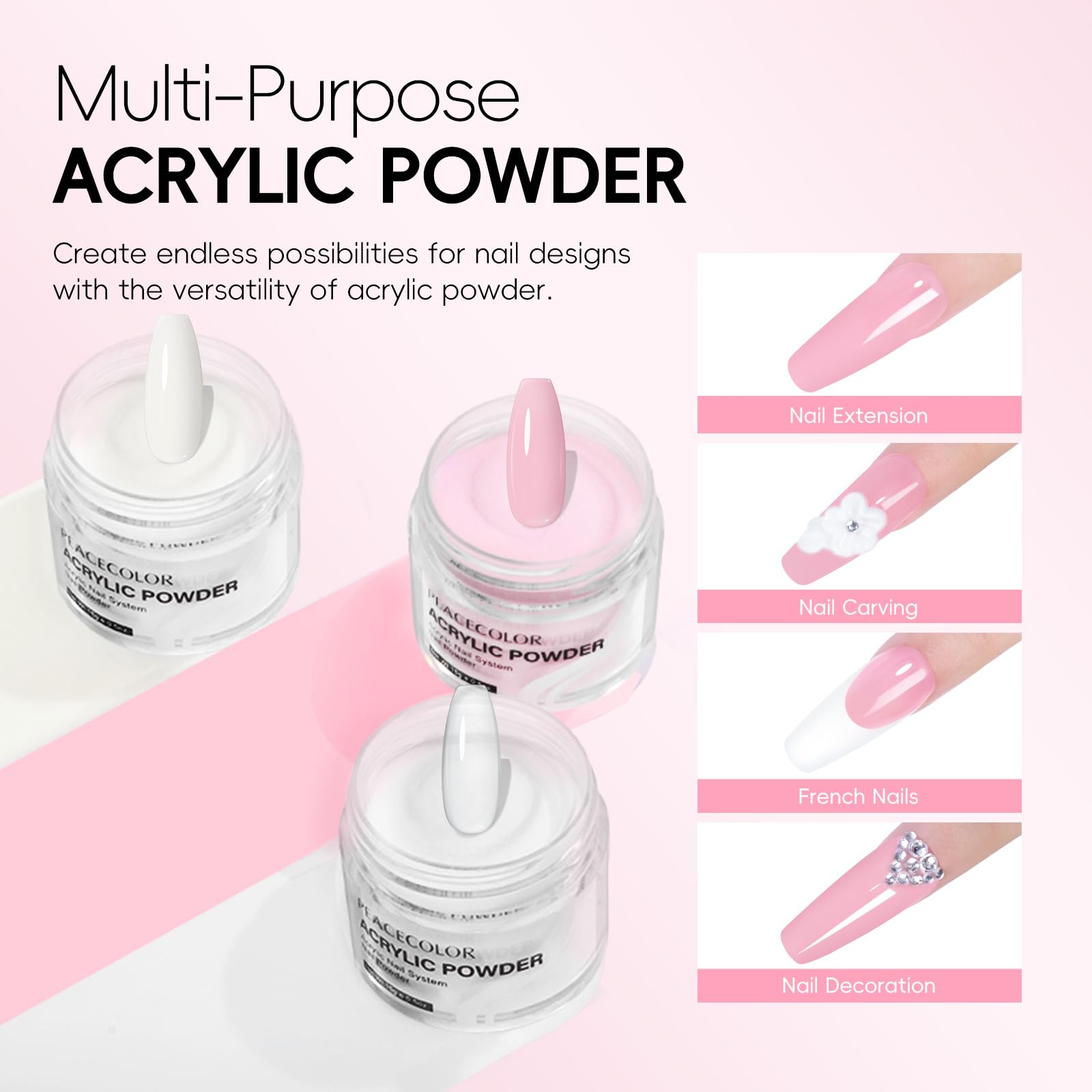 PEACECOLOR nail forms help sculpt accurate nail shapes.