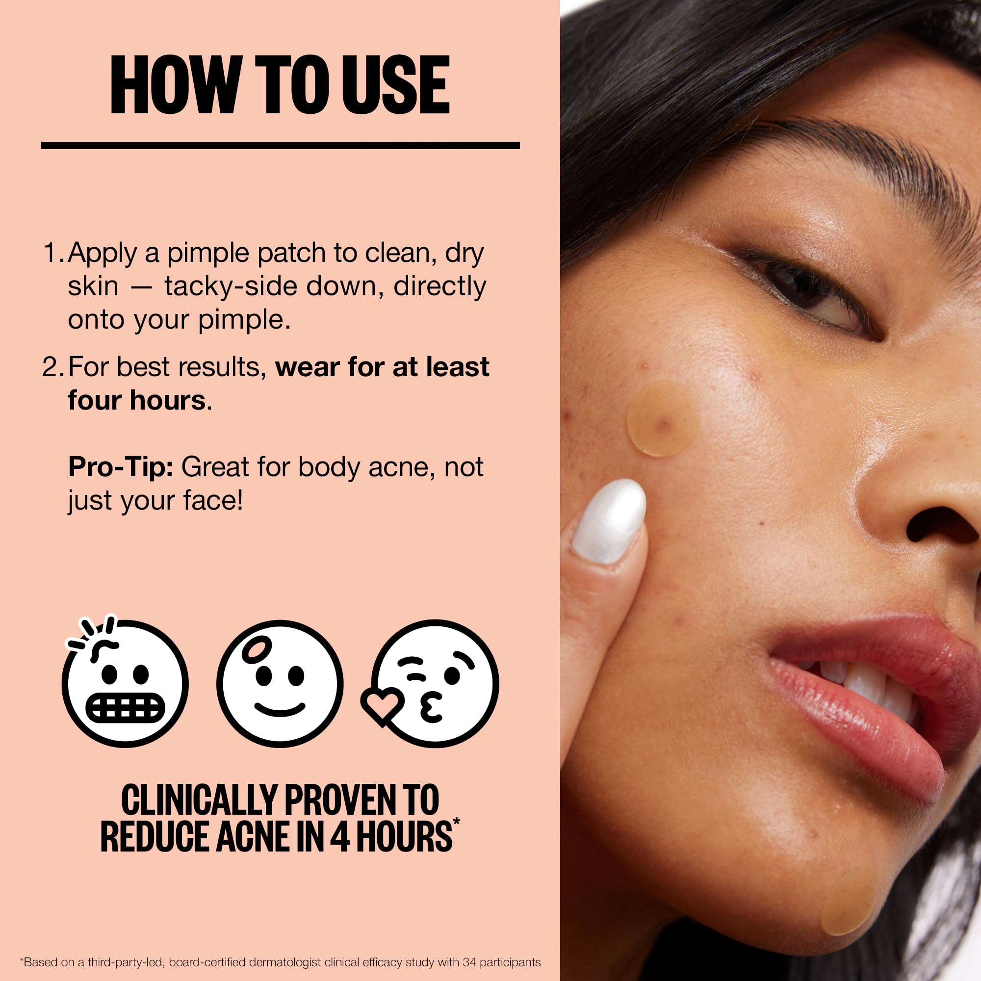 Peace Out Acne Healing Dots contain salicylic acid, retinol, and aloe vera.