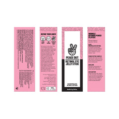 PEACE OUT Retinol Eye Jelly Stick applies smoothly at night for eye care.