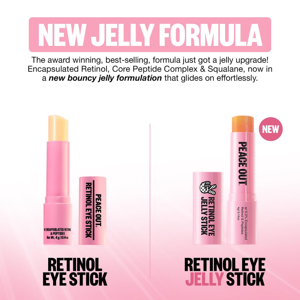 PEACE OUT jelly texture provides light hydration for the under-eye area.