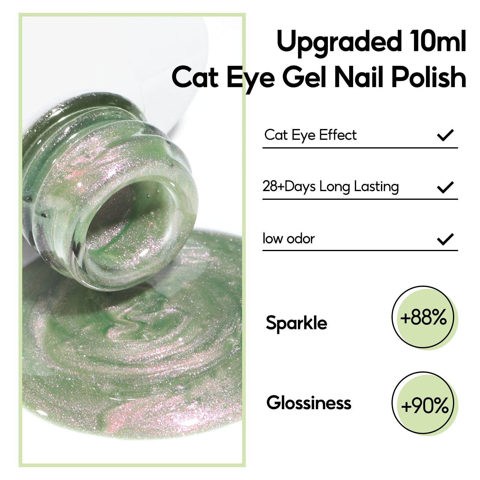 PEACECOLOR includes a magnet to shape unique cat-eye patterns at home.