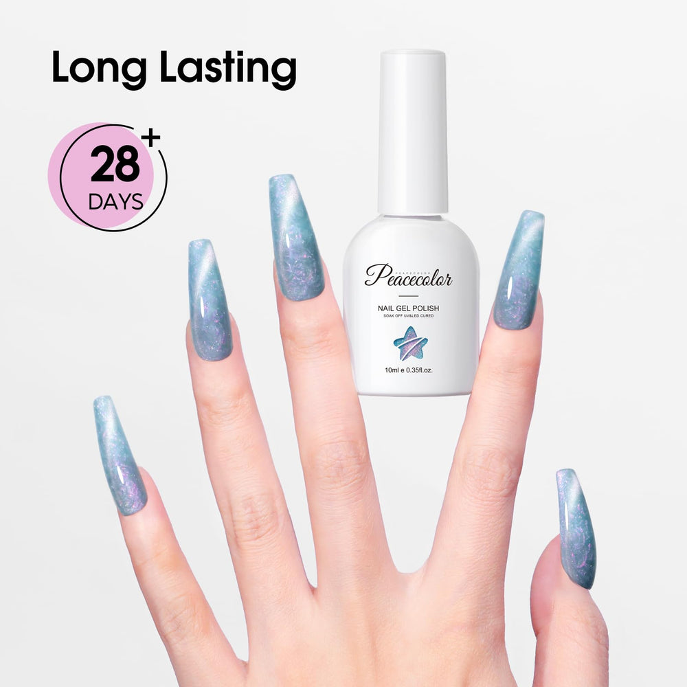 PEACECOLOR smooth brush enables easy, precise application for home manicures