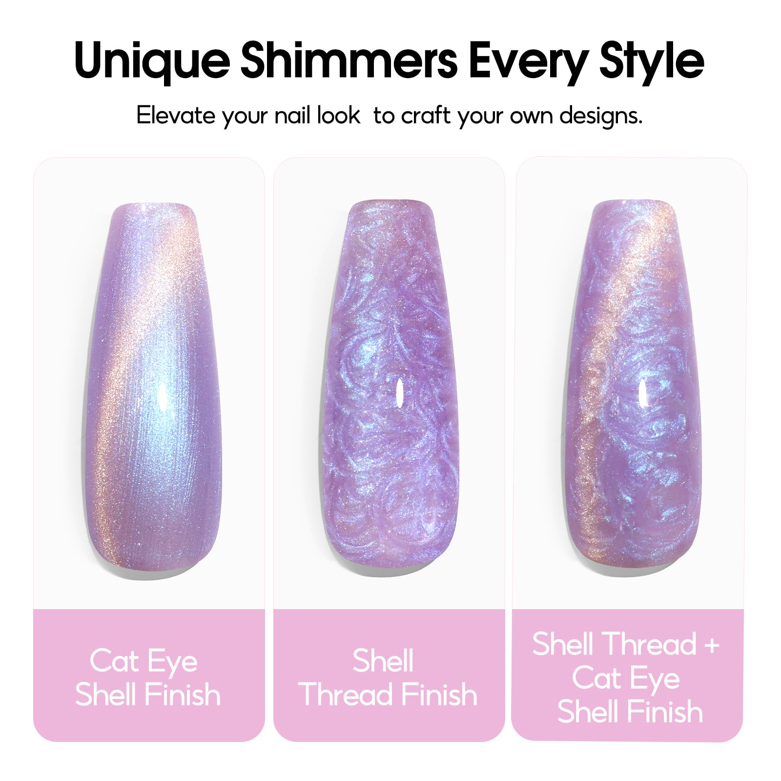 PEACECOLOR high-gloss finish adds salon-grade shine to every manicure