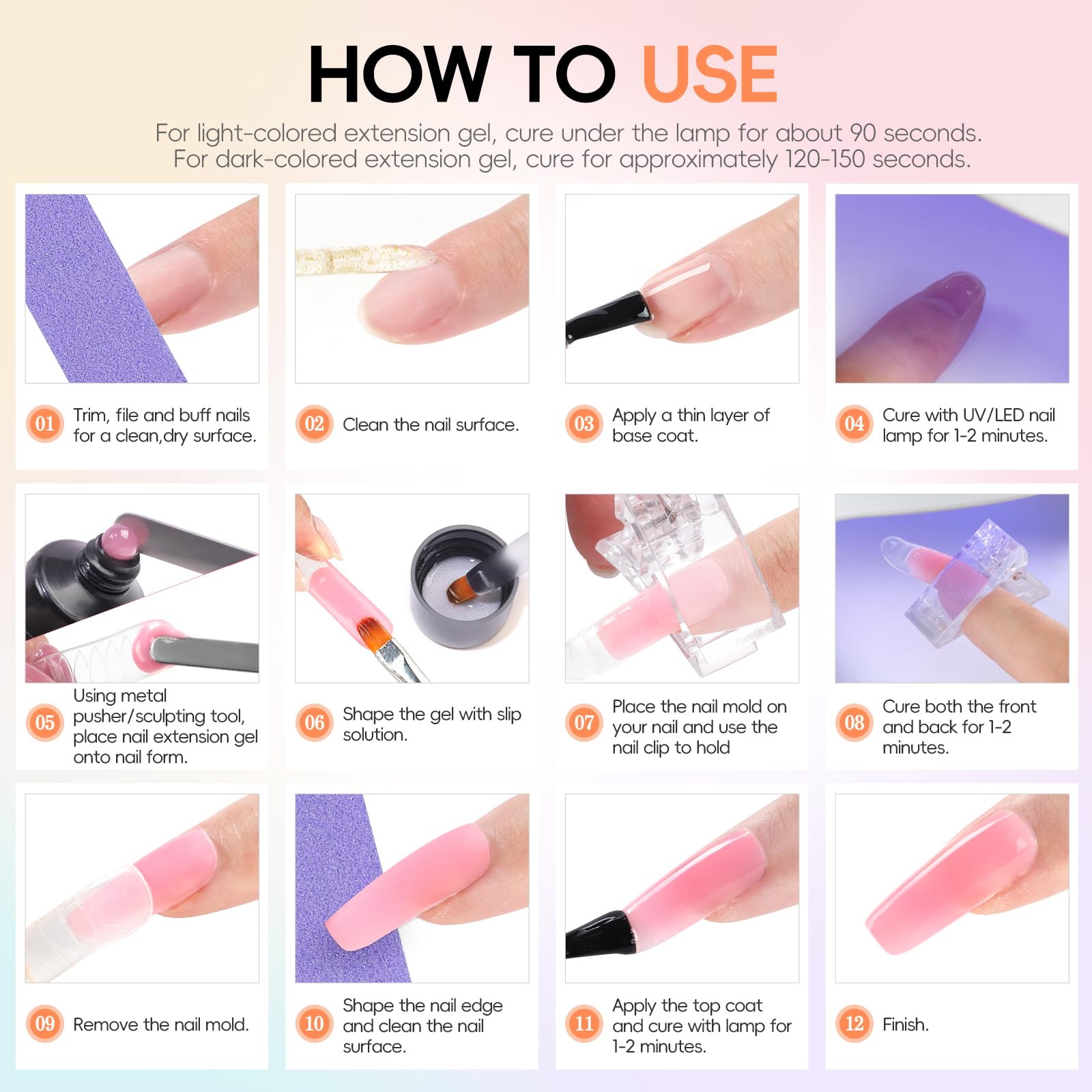 PEACECOLOR home nail studio tools enable professional-looking results at home.