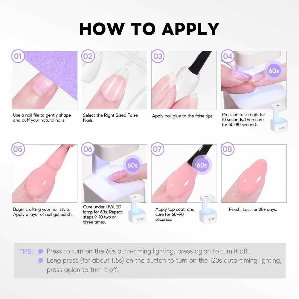 PEACECOLOR Mini UV lamp base coat curing