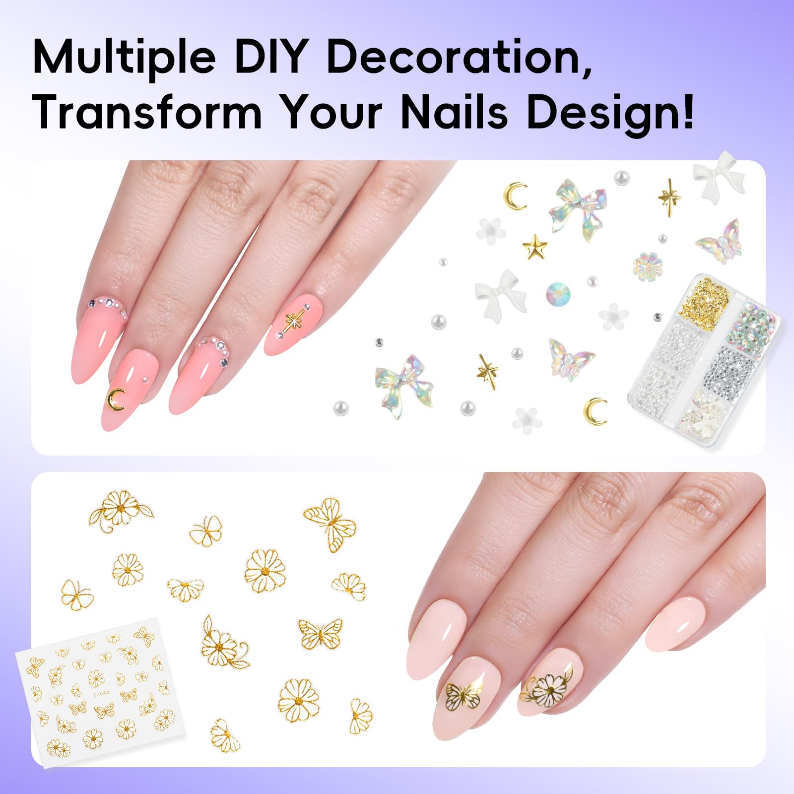 PEACECOLOR nail extension tools set for DIY nail art at home.
