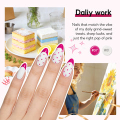 PEACECOLOR spring color collection with 20 shades for versatile nail art