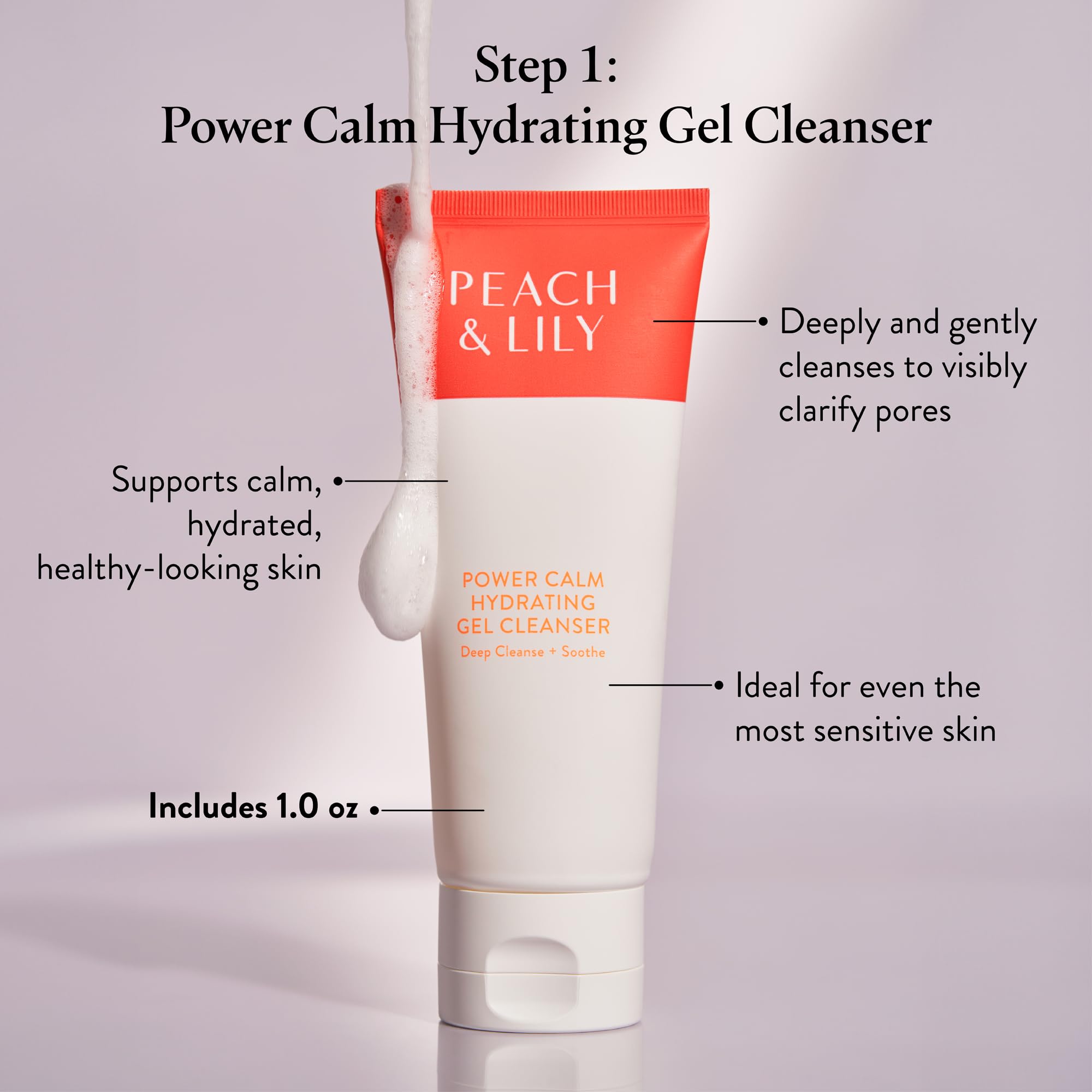 Peach & Lily Glass Skin Refining Serum bottle smooths texture and boosts radiance.