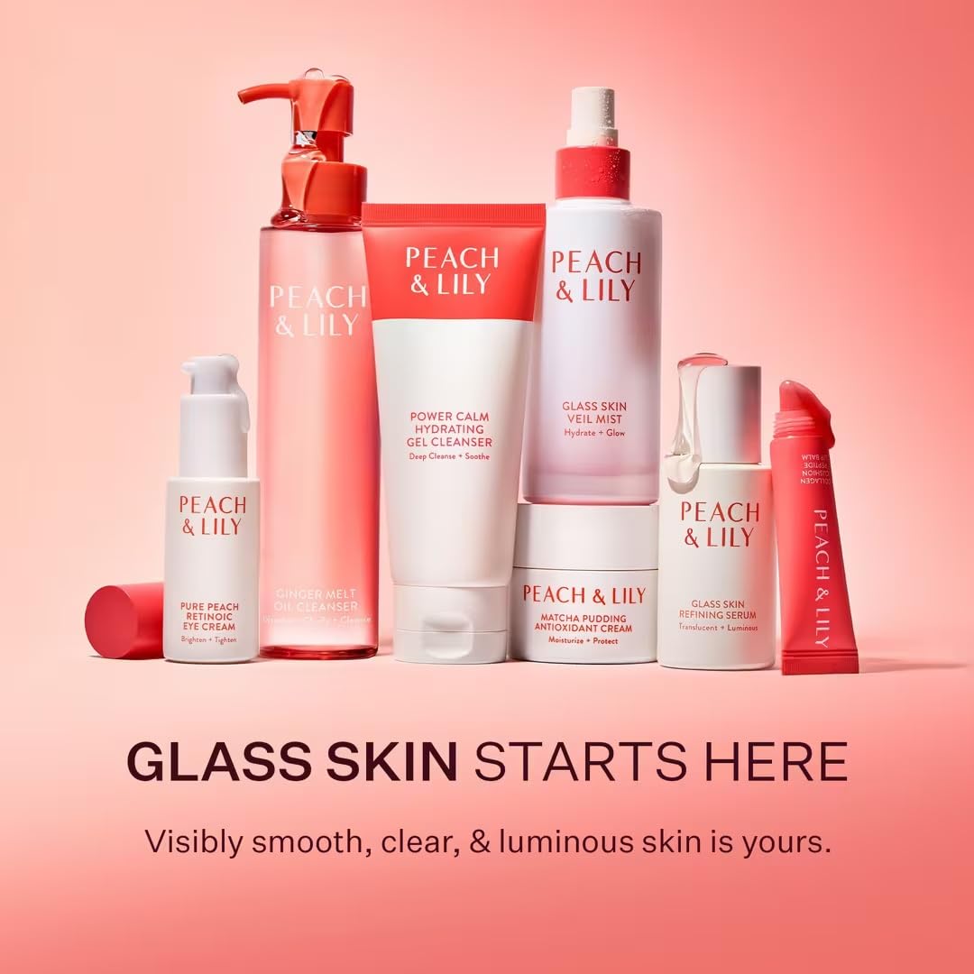 Peach & Lily Glass Skin Veil Mist reishi mushroom calming hydration.