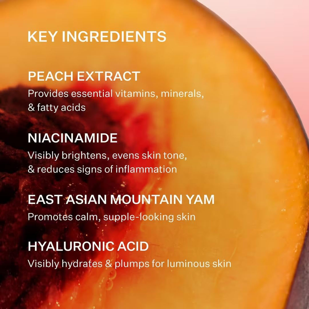 Peach & Lily vegan, cruelty-free packaging reflects clean beauty values.