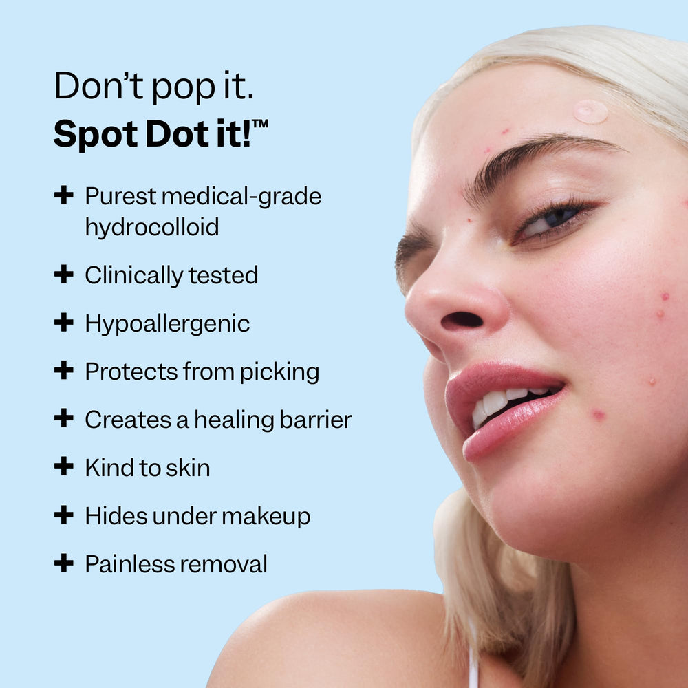 Parche Peach Slices Acne Spot Dots transparente de 10mm para imperfecciones