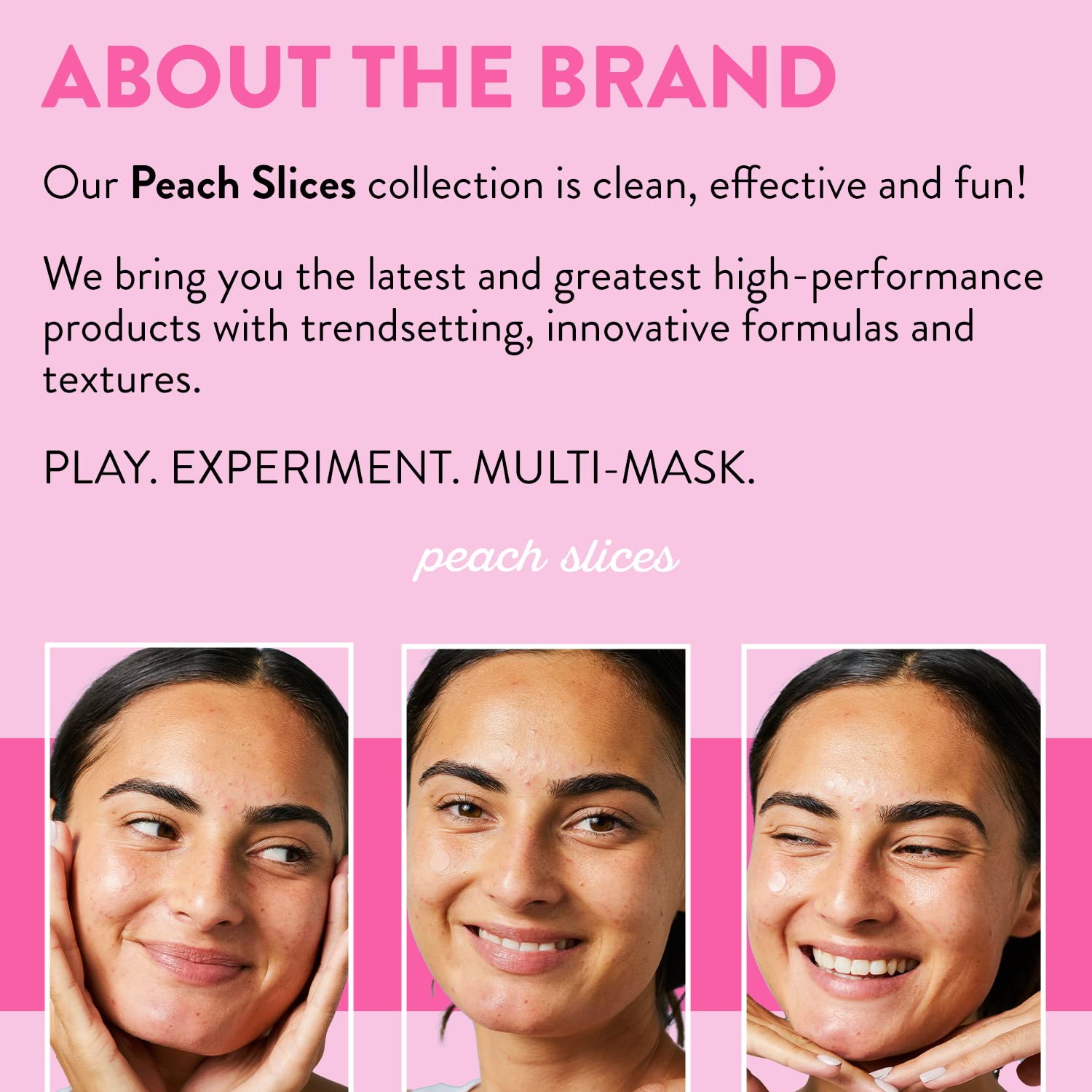 Peach Slices patch worn overnight or under makeup.