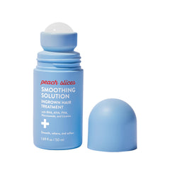 Peach Slices smoothing solution ingrown hair roller helps prevent bumps after waxing or shaving