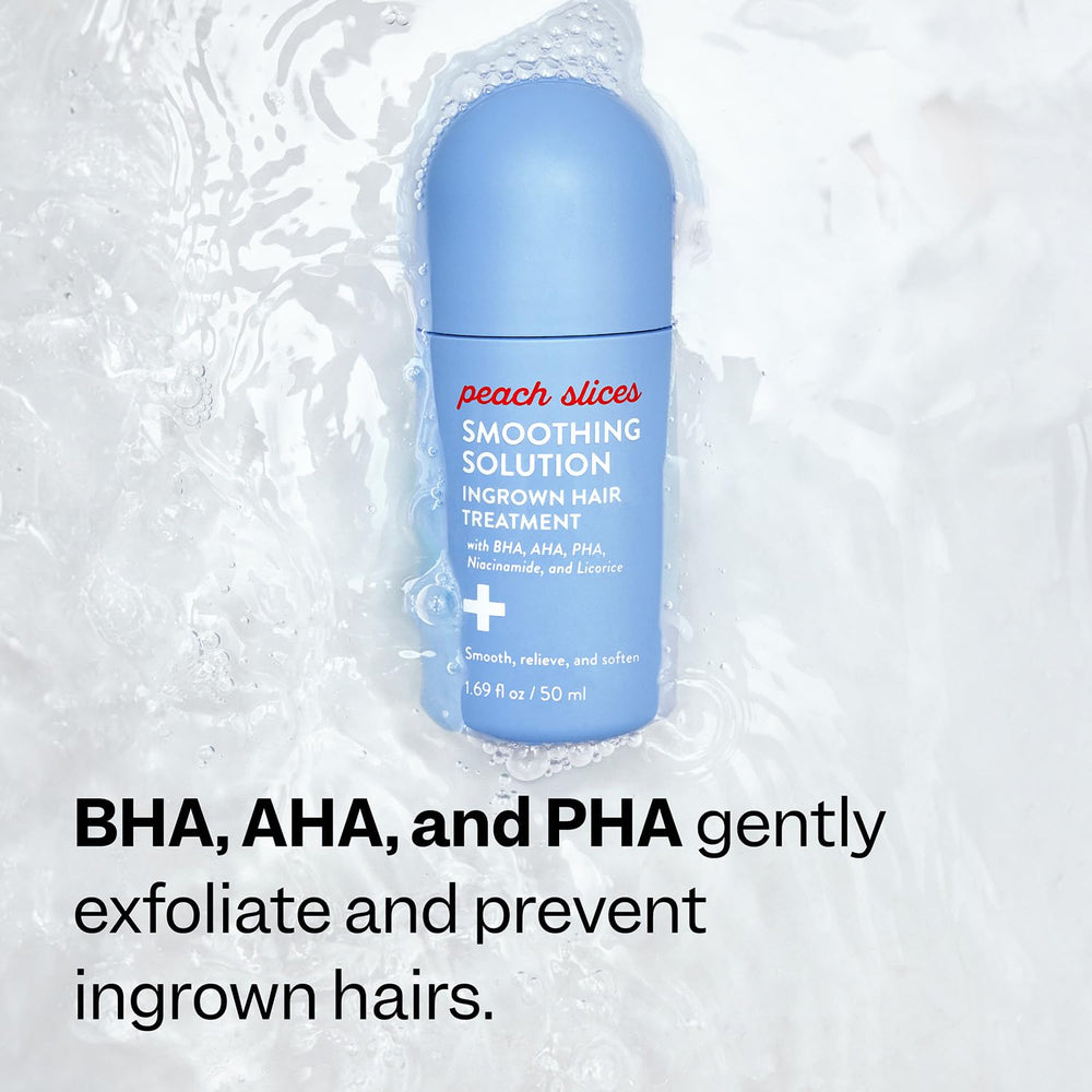 Peach Slices apply to underarms, bikini line, legs, or neck for targeted care