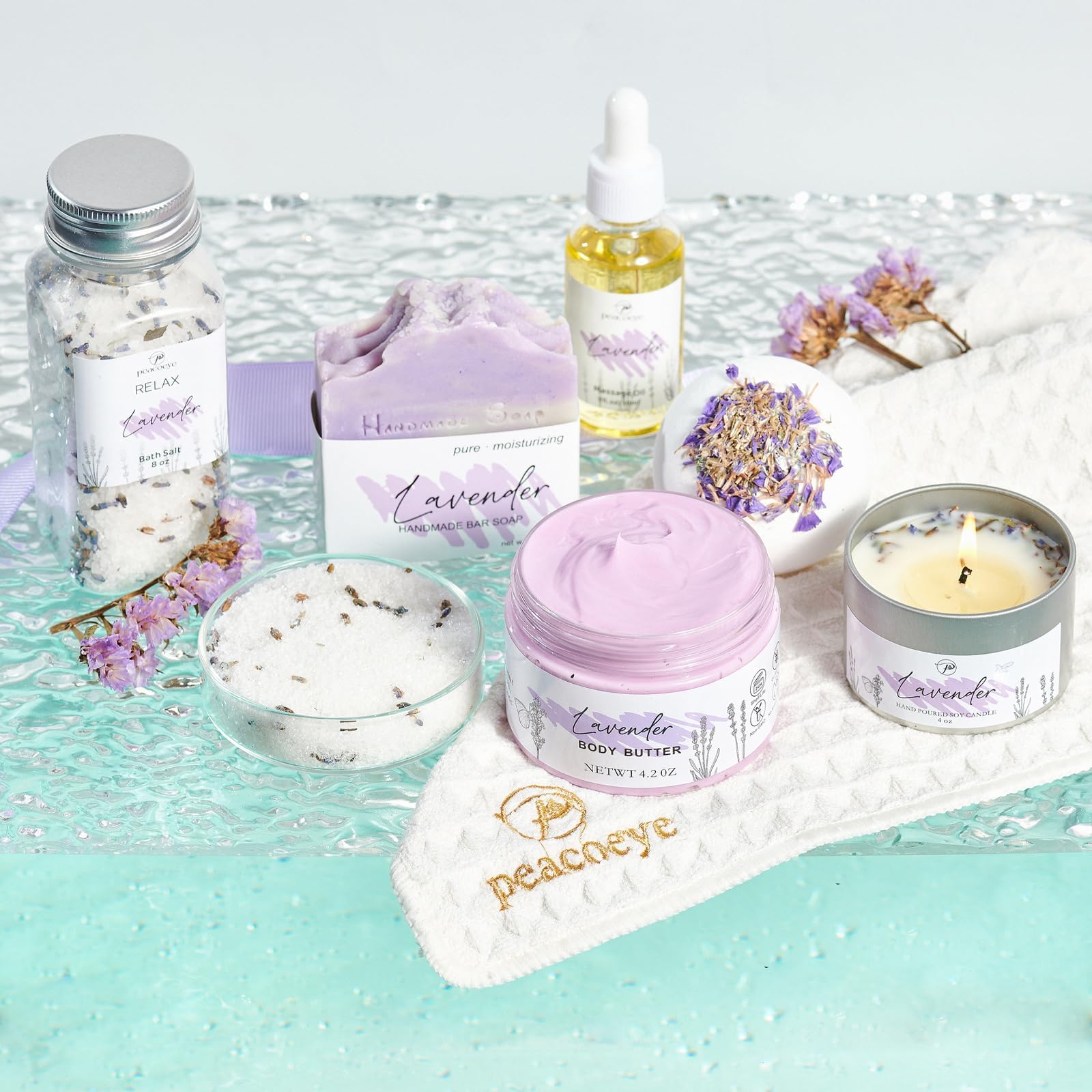 Peacoeye jabon-artesanal, limpieza suave con fragancia floral.