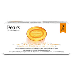 Pears Jabón glicerina: barra transparente ámbar para limpieza suave y humedad.