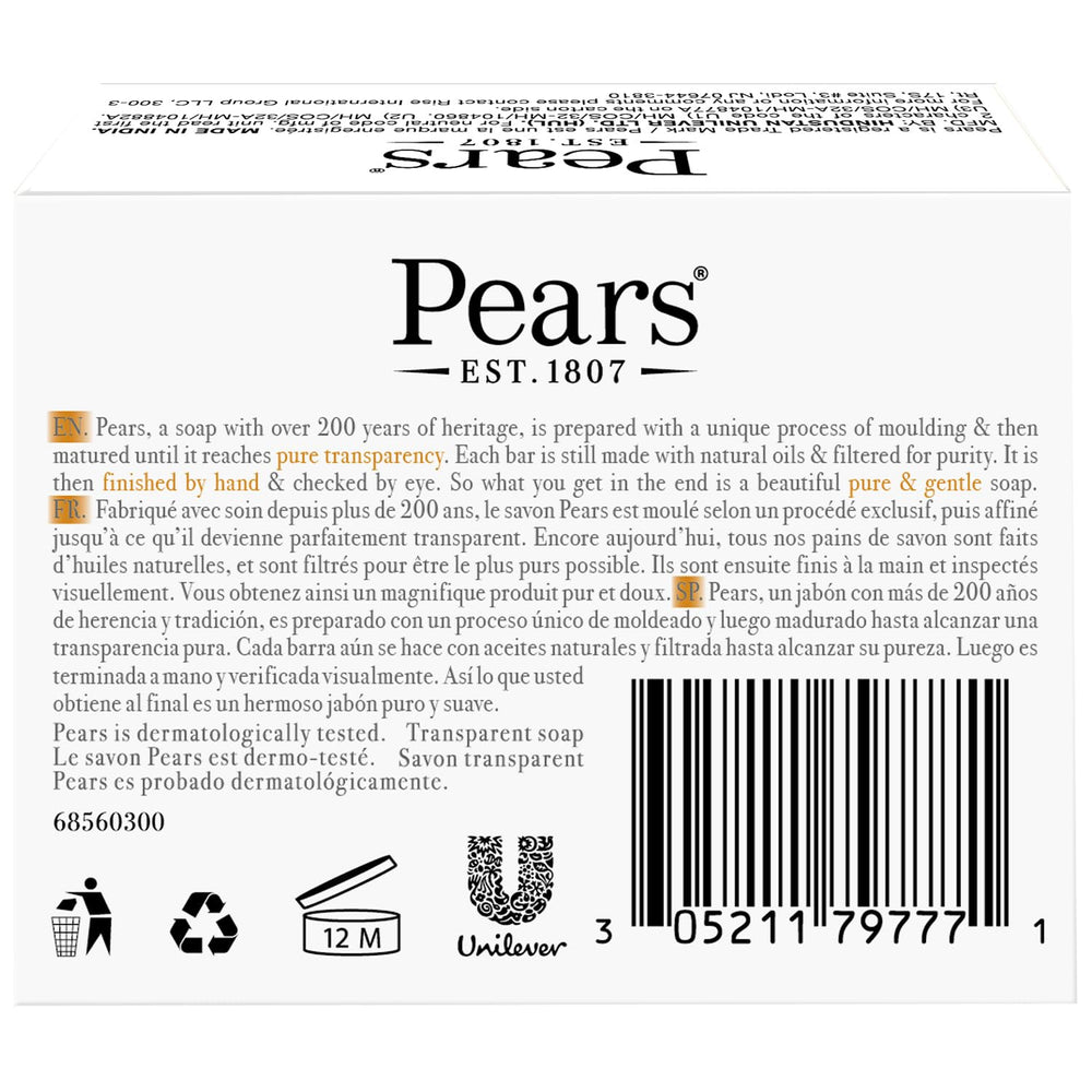 pears jabon 2-unidades aroma de clavo y sandalo para uso diario