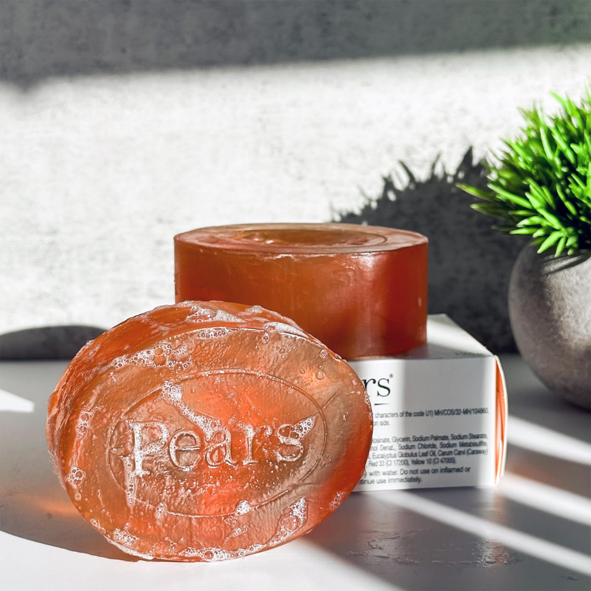 Pears soap packaging highlighting trusted brand and tradition
