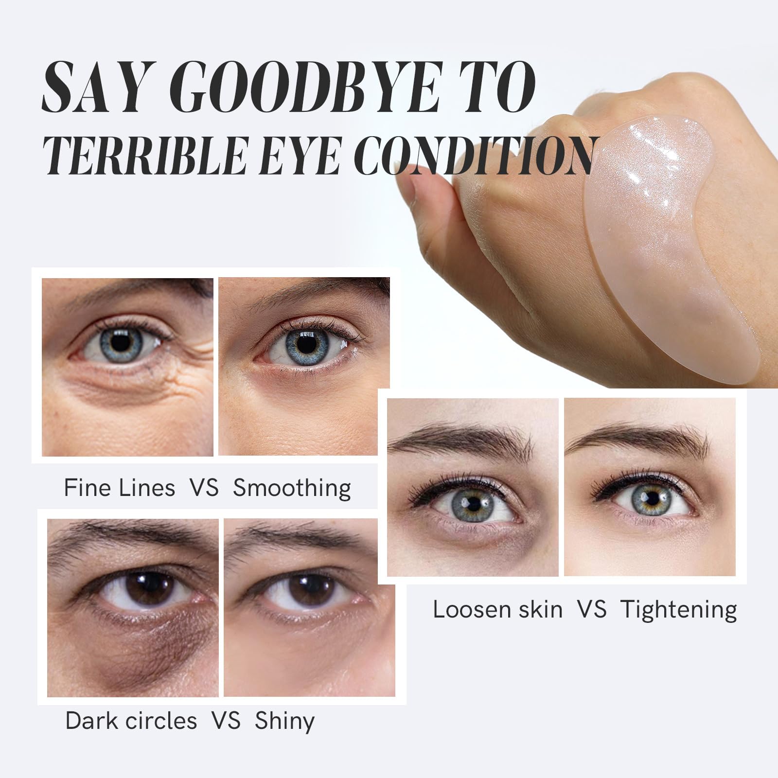 PEAUAMIE after-use glow around the eyes suggests refreshed appearance.