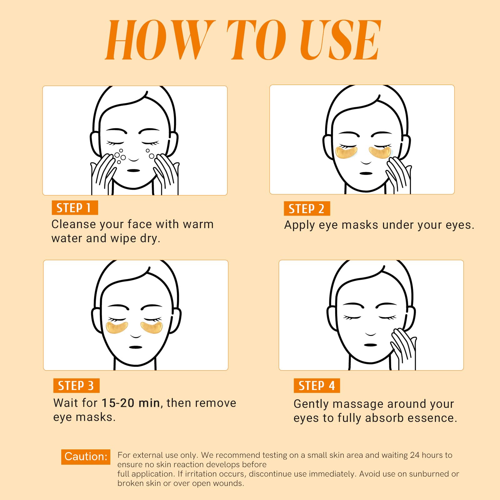 Peauamie eye patches being applied as part of a skincare routine