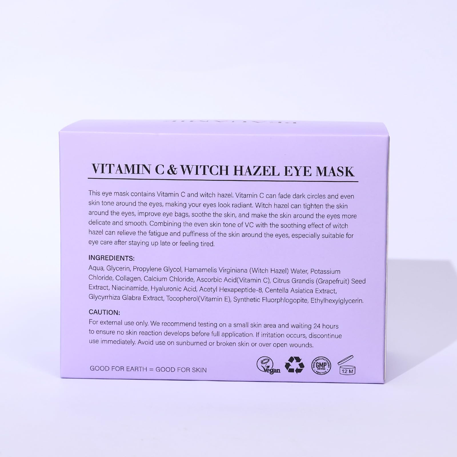 PEAUAMIE eye patches before-after preview hinting subtle improvement.