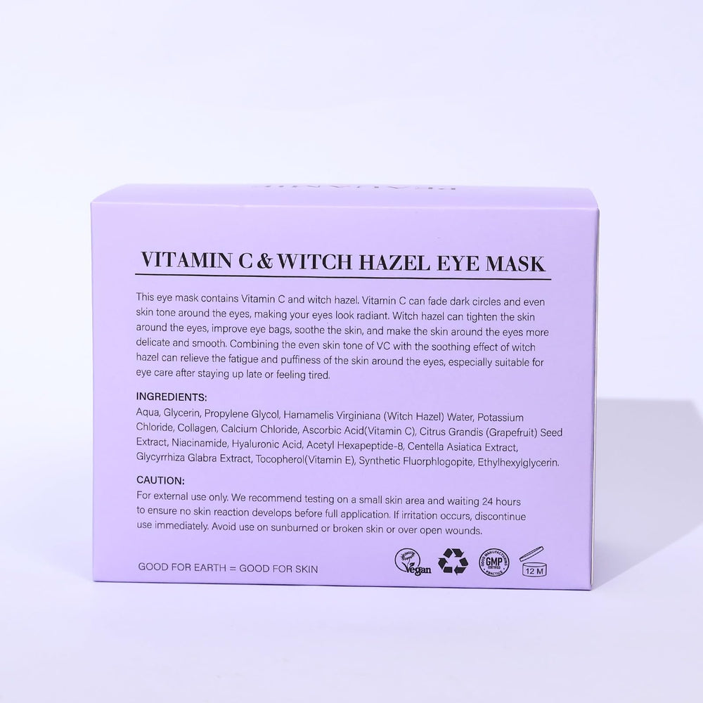 PEAUAMIE eye patches before-after preview hinting subtle improvement.