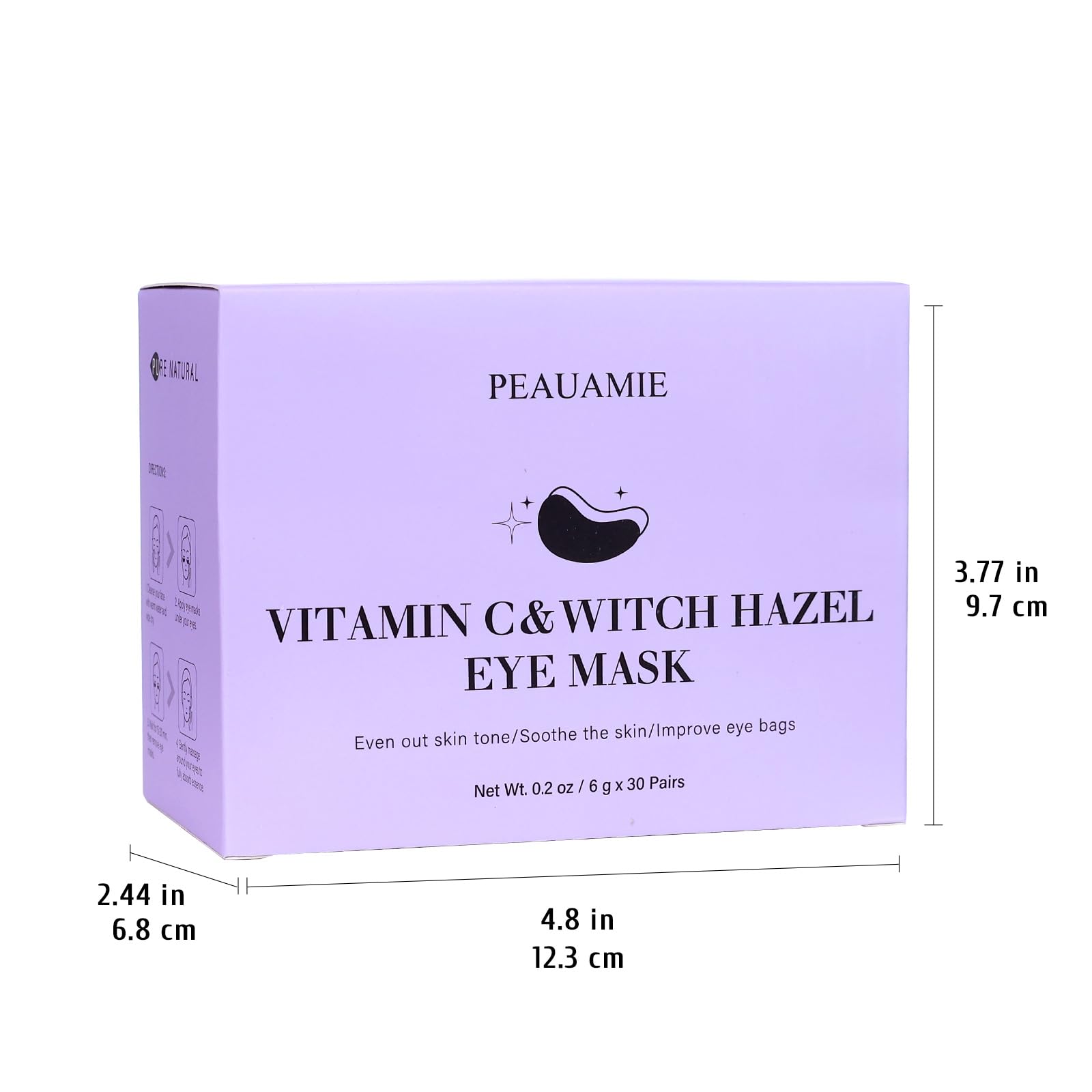 PEAUAMIE eye patches on a retail display for convenience.