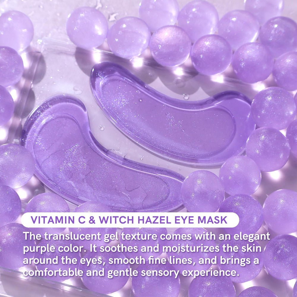 PEAUAMIE eye patches vitamin C detail highlighting brightening potential.