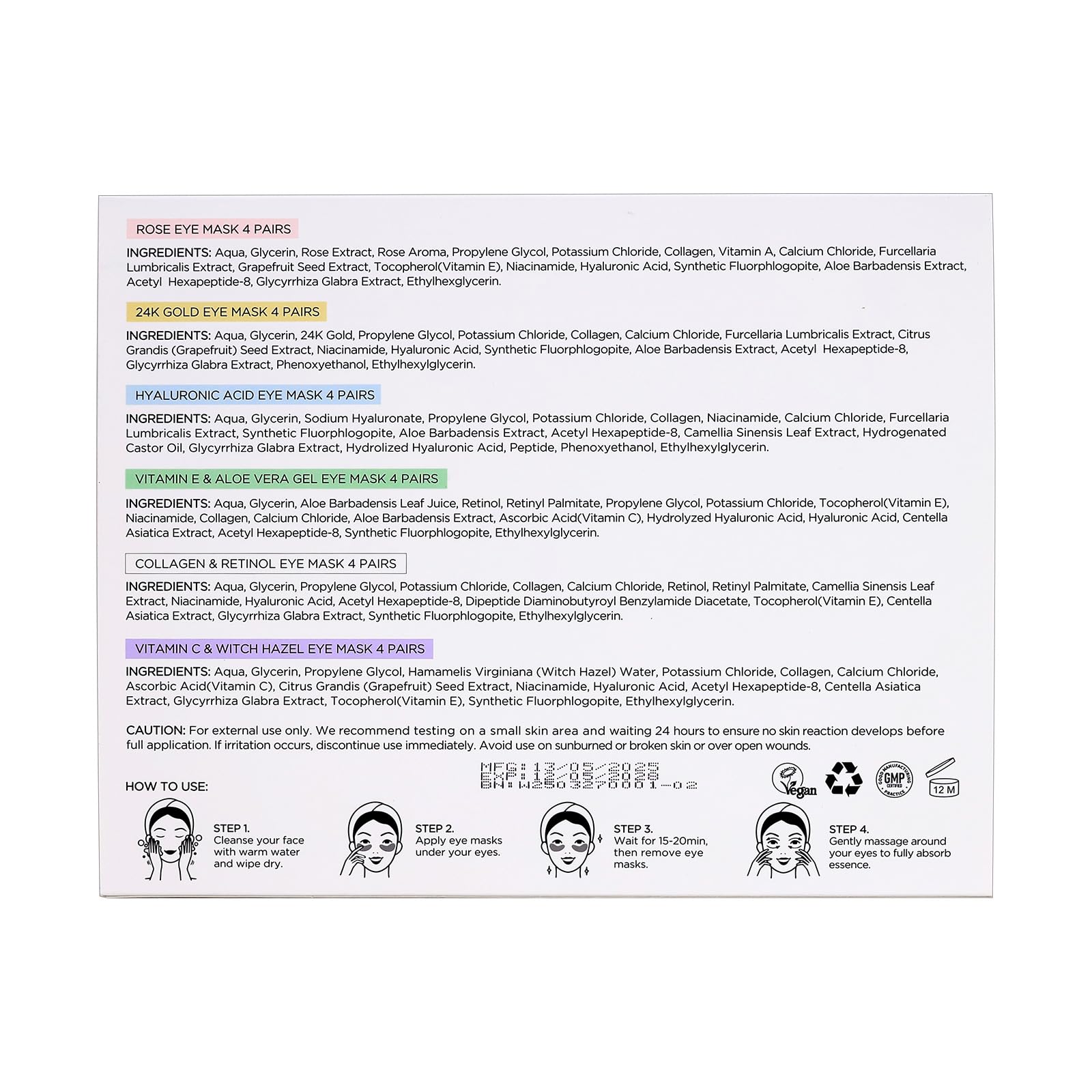 Peauamie gift-ready eye patches ideal for gifting occasions