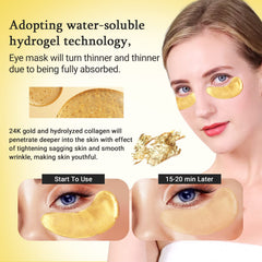 Parche ocular Peauamie con colágeno y niacinamida para elasticidad.