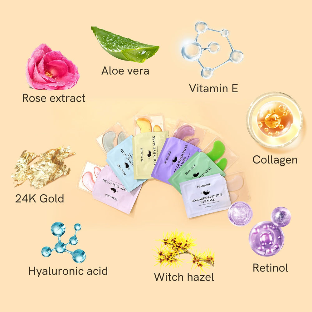 Peauamie rose eye patches calm and soften the eye area