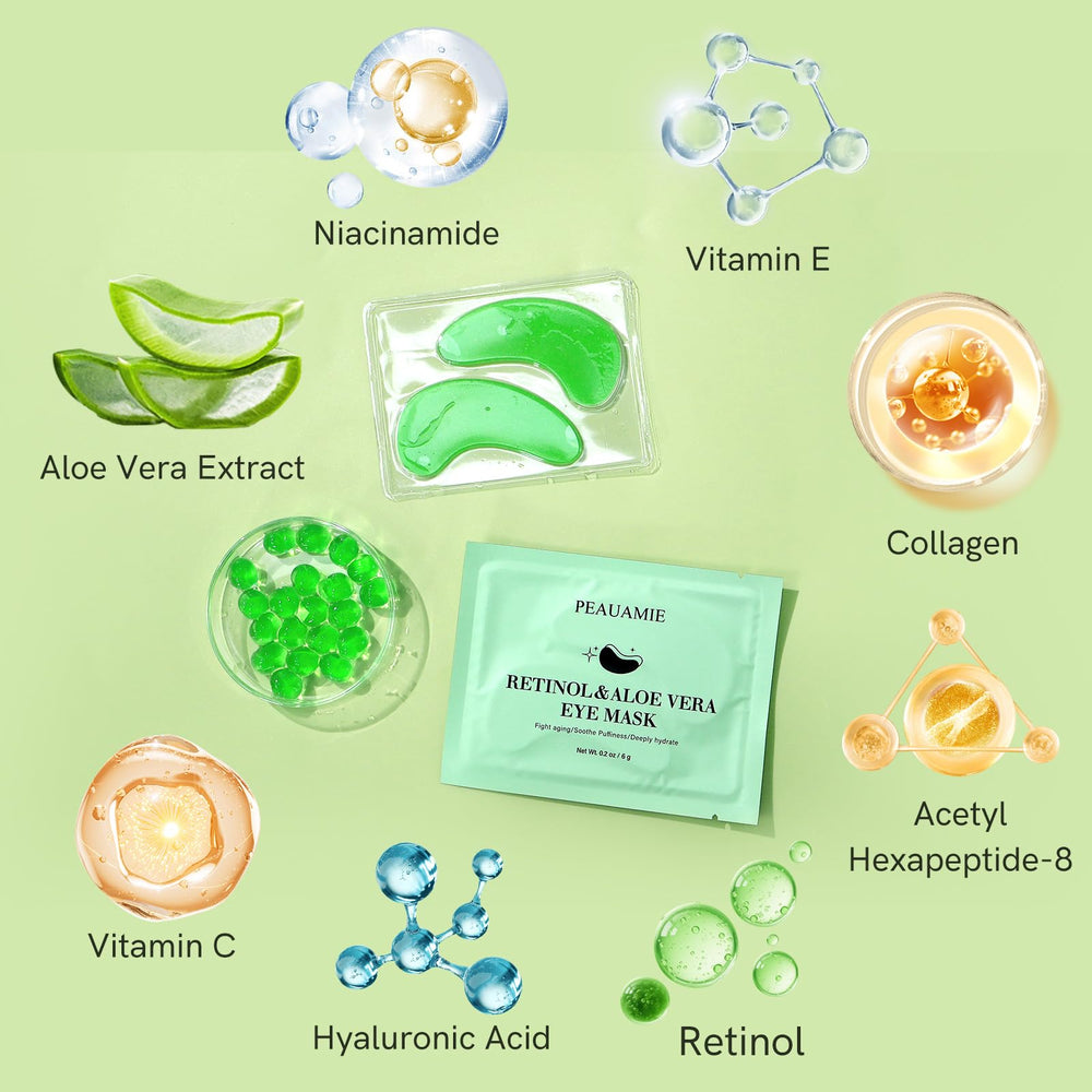 PEAUAMIE eye mask provides soothing hydration and gentle care around the delicate eye area.