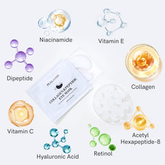 PEAUAMIE patches with essence provide gentle hydration for delicate skin.