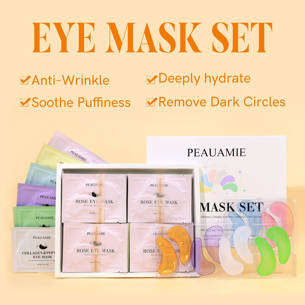 Peauamie vitamin C witch hazel eye patches refresh and brighten the eye area
