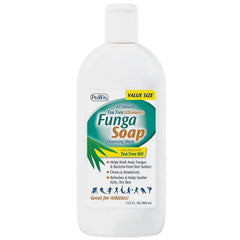 Pedifix FungaSoap tea tree bottle for natural body and foot cleansing.