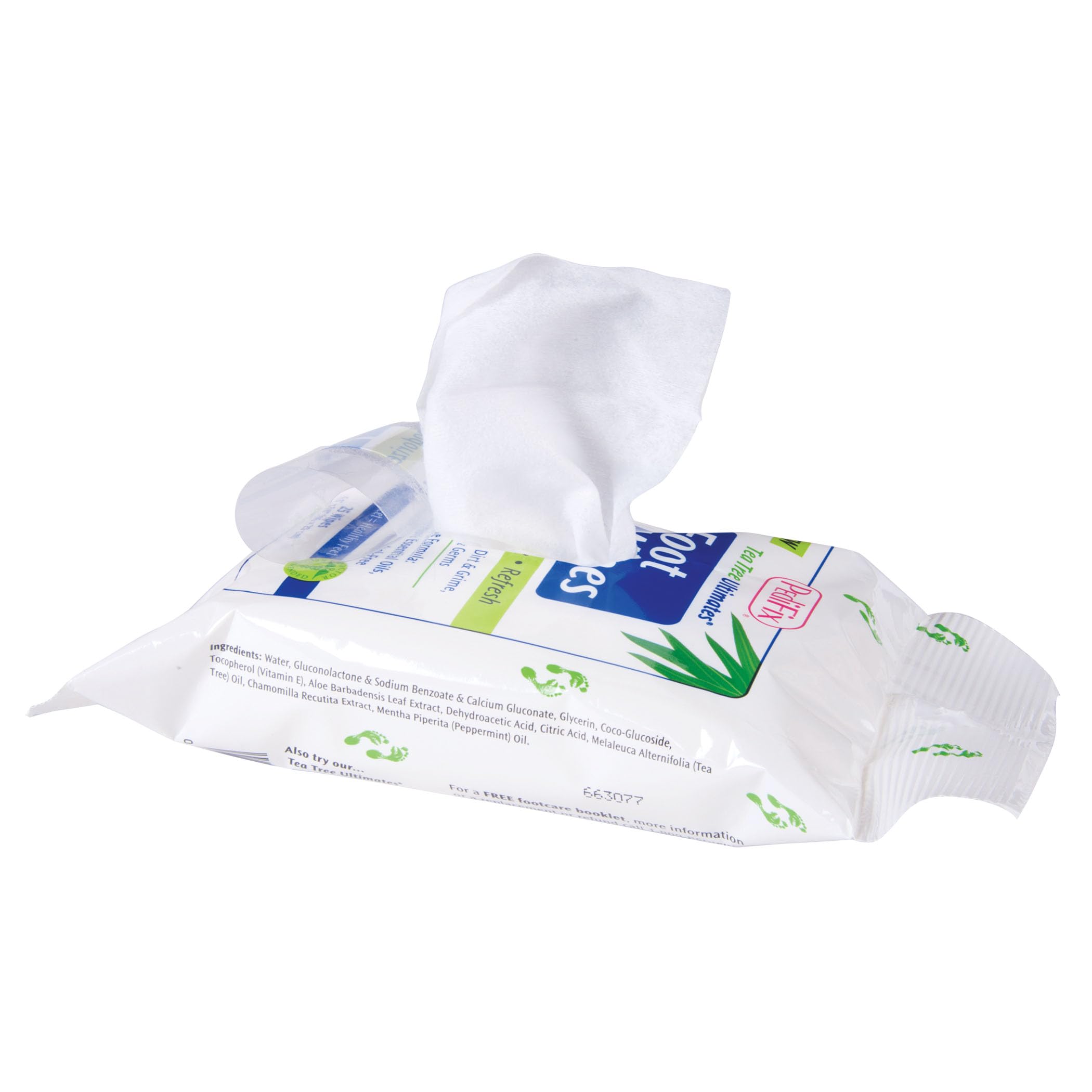 Pedifix Tea Tree Ultimates Foot Wipes forest-fresh scent in each wipe