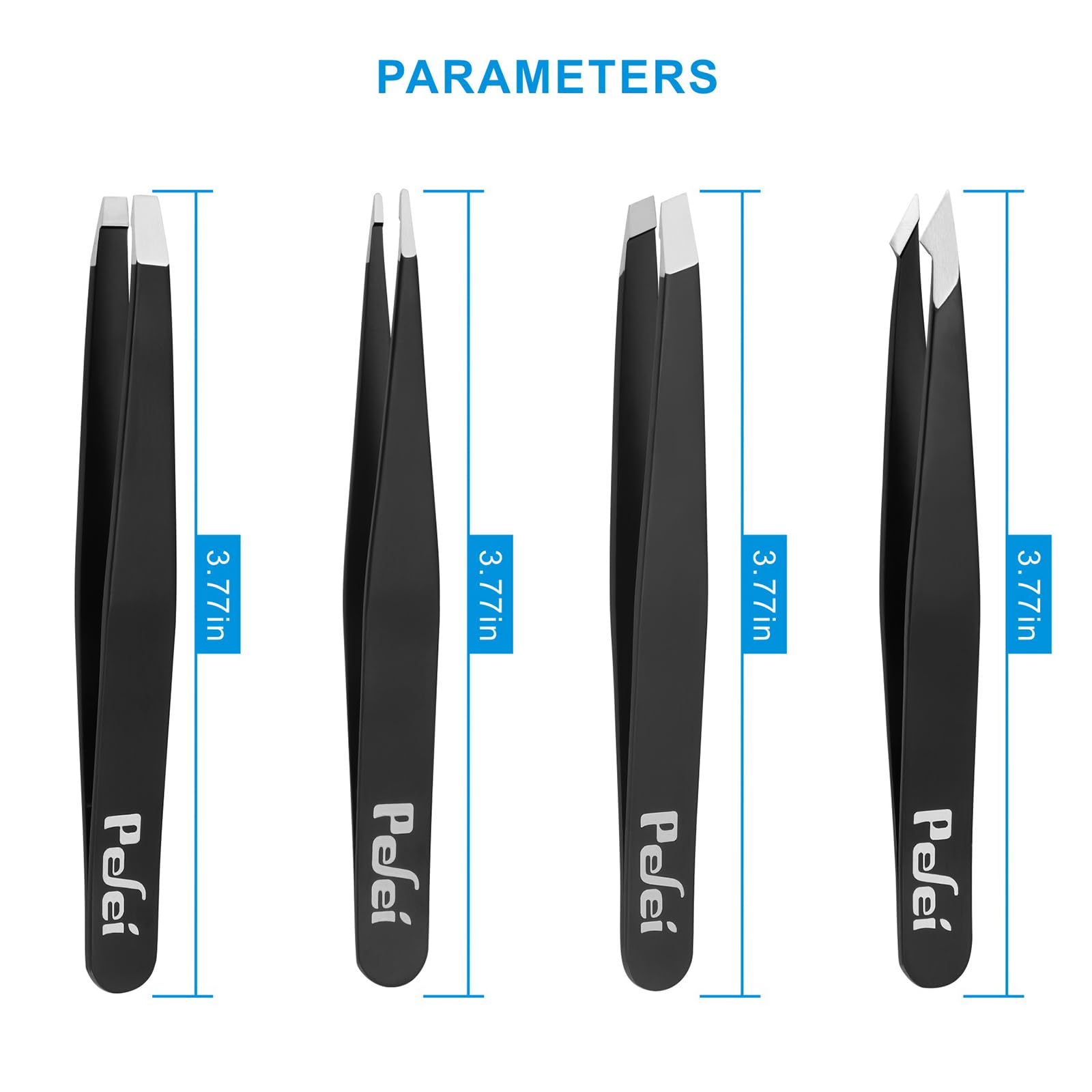 Pefei leather travel case keeps the set organized for on-the-go grooming.