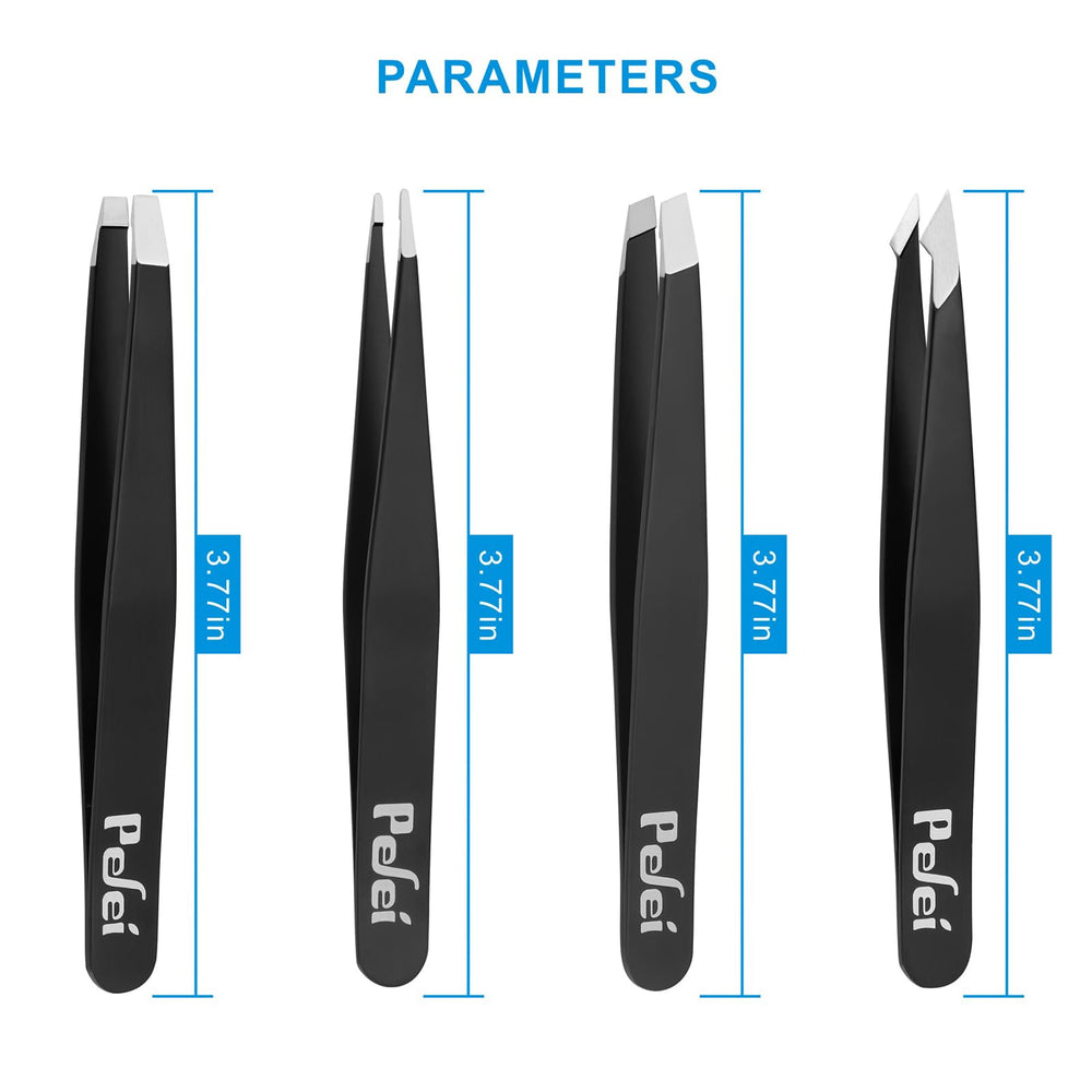 Pefei leather travel case keeps the set organized for on-the-go grooming.
