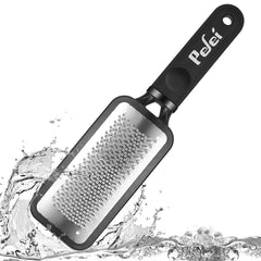 Pefei stainless steel rasp for callus removal on tough skin.