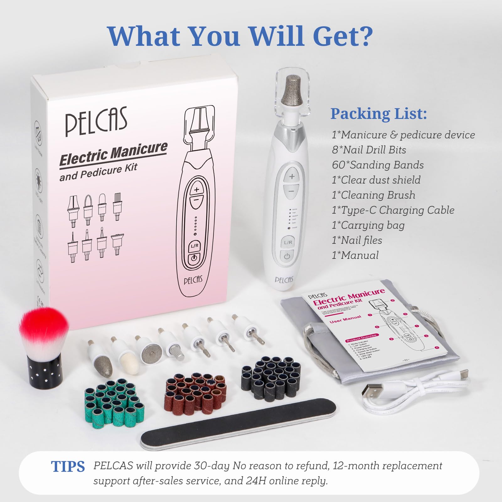 PELCA S carrying bag and accessories keep your nail kit organized.